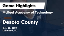 McKeel Academy of Technology  vs Desoto County  Game Highlights - Oct. 20, 2022