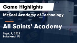 McKeel Academy of Technology  vs All Saints' Academy  Game Highlights - Sept. 7, 2023