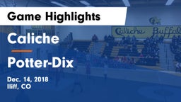 Caliche  vs Potter-Dix  Game Highlights - Dec. 14, 2018
