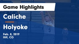 Caliche  vs Holyoke  Game Highlights - Feb. 8, 2019