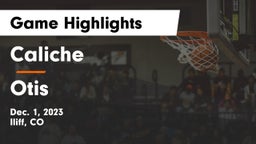 Caliche  vs Otis  Game Highlights - Dec. 1, 2023
