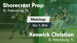 Matchup: Shorecrest Prep vs. Keswick Christian  2016