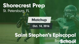 Matchup: Shorecrest Prep vs. Saint Stephen's Episcopal School 2016