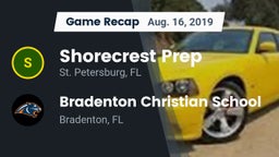 Recap: Shorecrest Prep  vs. Bradenton Christian School 2019