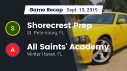 Recap: Shorecrest Prep  vs. All Saints' Academy  2019