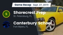 Recap: Shorecrest Prep  vs. Canterbury School 2019