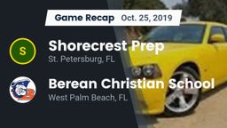 Recap: Shorecrest Prep  vs. Berean Christian School 2019