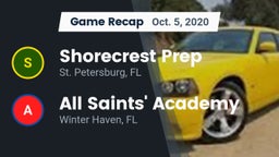 Recap: Shorecrest Prep  vs. All Saints' Academy  2020