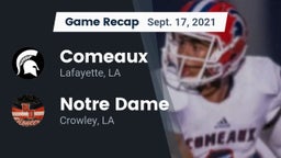 Recap: Comeaux  vs. Notre Dame  2021