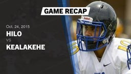 Recap: Hilo  vs. Kealakehe  2015