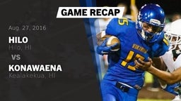 Recap: Hilo  vs. Konawaena  2016