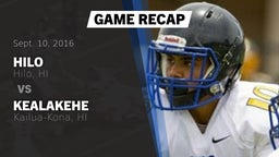 Recap: Hilo  vs. Kealakehe  2016