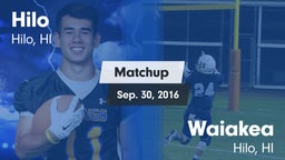Matchup: Hilo vs. Waiakea  2016