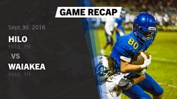 Recap: Hilo  vs. Waiakea  2016