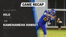 Recap: Hilo  vs. Kamehameha Hawai'i  2016