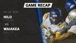 Recap: Hilo  vs. Waiakea  2016