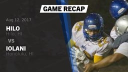 Recap: Hilo  vs. Iolani  2017