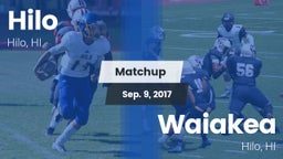 Matchup: Hilo vs. Waiakea  2017