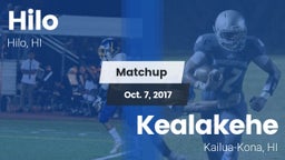 Matchup: Hilo vs. Kealakehe  2017