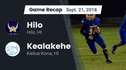 Recap: Hilo  vs. Kealakehe  2018