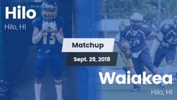Matchup: Hilo vs. Waiakea  2018