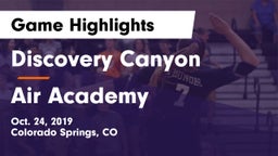 Discovery Canyon  vs Air Academy Game Highlights - Oct. 24, 2019