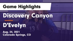 Discovery Canyon  vs D'Evelyn  Game Highlights - Aug. 24, 2021