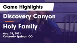 Discovery Canyon  vs Holy Family  Game Highlights - Aug. 31, 2021