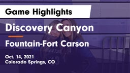 Discovery Canyon  vs Fountain-Fort Carson  Game Highlights - Oct. 14, 2021