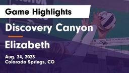 Discovery Canyon  vs Elizabeth  Game Highlights - Aug. 24, 2023