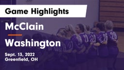 McClain  vs Washington  Game Highlights - Sept. 13, 2022