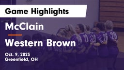 McClain  vs Western Brown  Game Highlights - Oct. 9, 2023