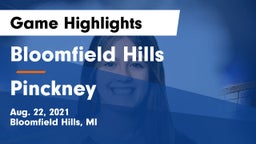 Bloomfield Hills  vs Pinckney  Game Highlights - Aug. 22, 2021