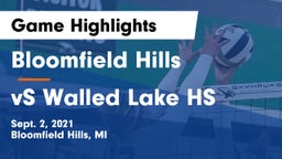 Bloomfield Hills  vs vS Walled Lake HS Game Highlights - Sept. 2, 2021