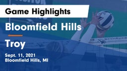 Bloomfield Hills  vs Troy  Game Highlights - Sept. 11, 2021