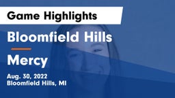 Bloomfield Hills  vs Mercy   Game Highlights - Aug. 30, 2022