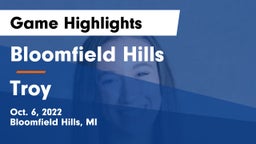 Bloomfield Hills  vs Troy  Game Highlights - Oct. 6, 2022