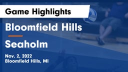 Bloomfield Hills  vs Seaholm  Game Highlights - Nov. 2, 2022