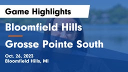 Bloomfield Hills  vs Grosse Pointe South  Game Highlights - Oct. 26, 2023