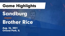 Sandburg  vs Brother Rice  Game Highlights - Aug. 26, 2021