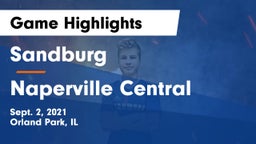 Sandburg  vs Naperville Central  Game Highlights - Sept. 2, 2021