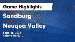 Sandburg  vs Neuqua Valley  Game Highlights - Sept. 16, 2021