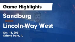 Sandburg  vs Lincoln-Way West  Game Highlights - Oct. 11, 2021