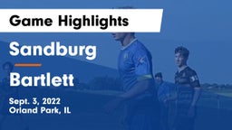 Sandburg  vs Bartlett  Game Highlights - Sept. 3, 2022
