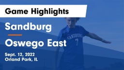 Sandburg  vs Oswego East  Game Highlights - Sept. 12, 2022