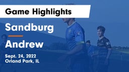 Sandburg  vs Andrew  Game Highlights - Sept. 24, 2022