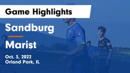 Sandburg  vs Marist  Game Highlights - Oct. 3, 2022