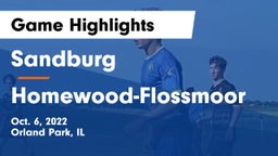 Sandburg  vs Homewood-Flossmoor  Game Highlights - Oct. 6, 2022