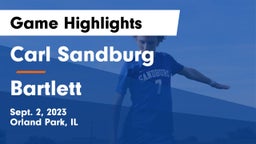Carl Sandburg  vs Bartlett  Game Highlights - Sept. 2, 2023