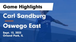 Carl Sandburg  vs Oswego East  Game Highlights - Sept. 13, 2023